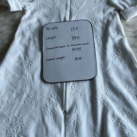 Vintage Diamond Tea Saks Fifth Ave Zip Up Robe - Picture 6 of 11